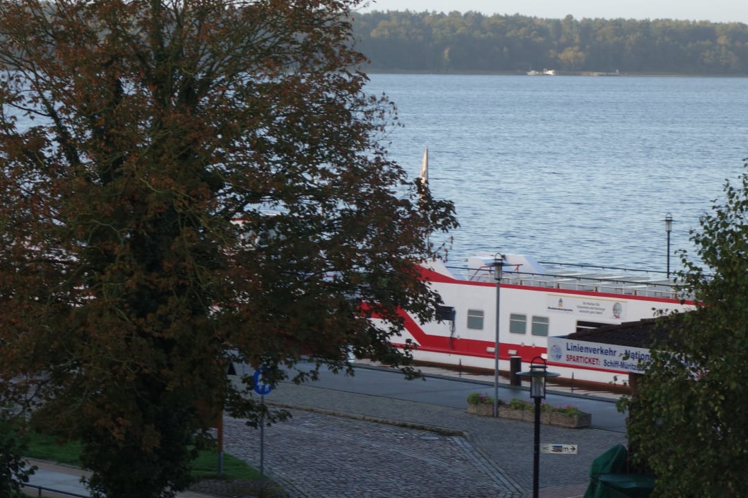 Blick aus dem Fenster Hotel Harmonie