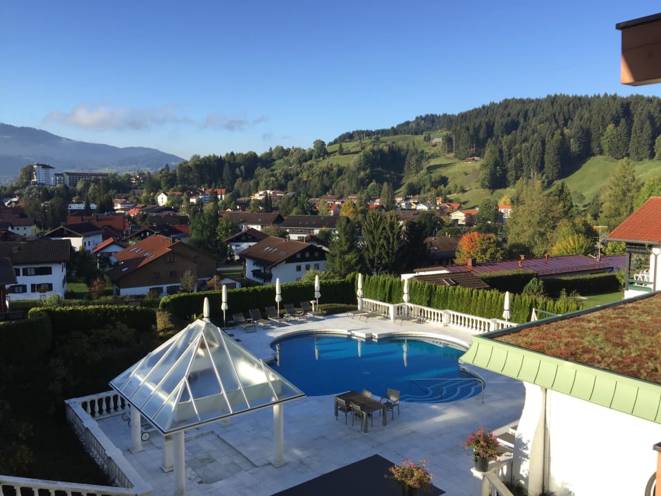 Aussicht von Balkon 3. Etage Gesundheitsresort & Spa Rosenalp
