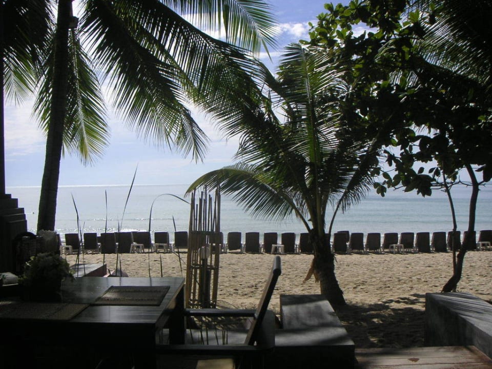 Blick vom Frühstücksrestaurant The Fair House Beach Resort