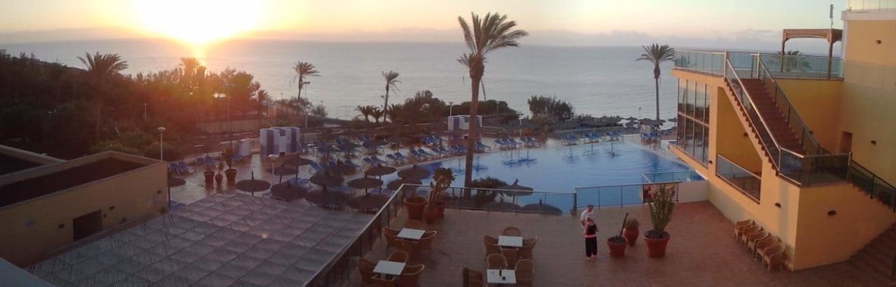 180 Grad Blick von unserem Zimmer SBH Club Paraiso Playa