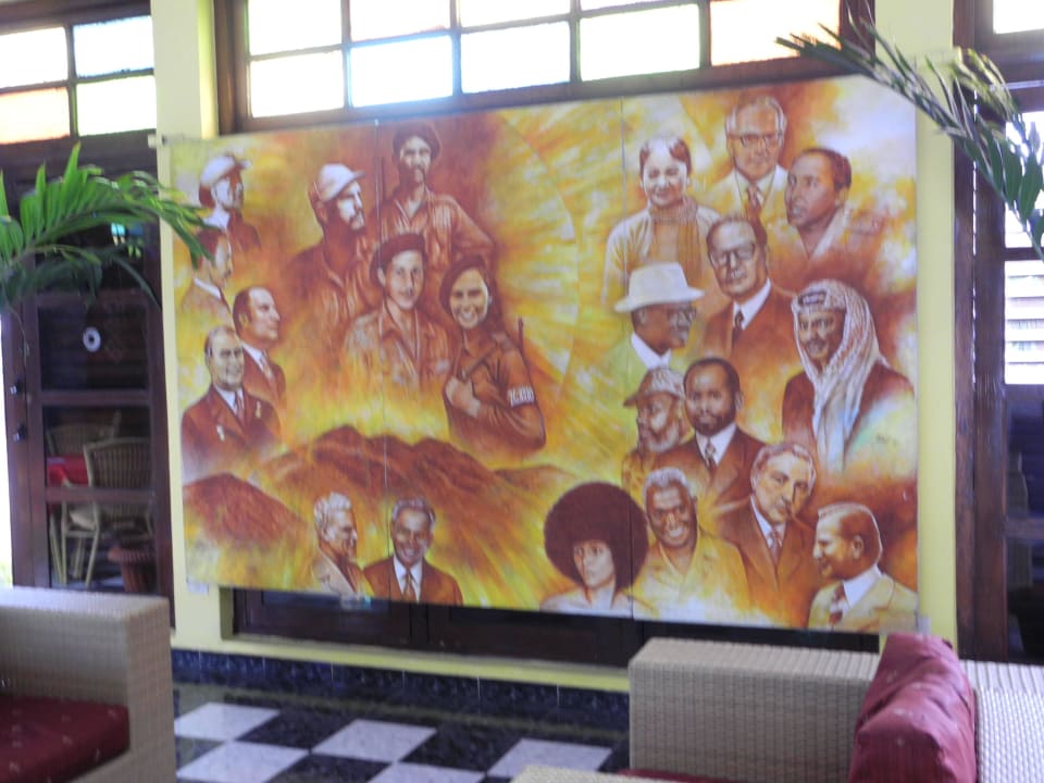 Wandgemälde in der Lobby Hotel Versalles