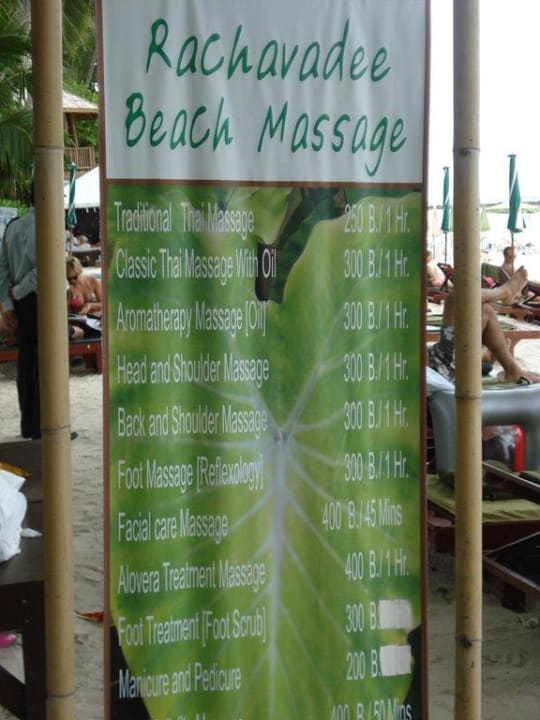 Massage-Angebote am Strand Hotel Baan Chaweng Beach Resort & Spa