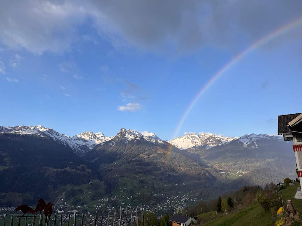 Ausblick Panorama Chalet Montafon