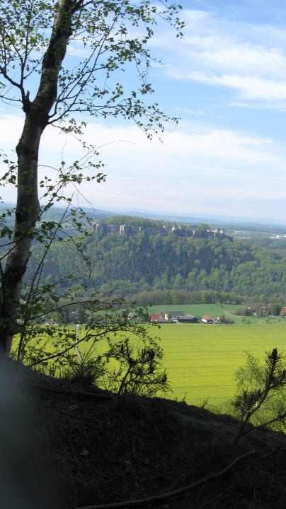 Blick  vom  Lilienstein Pension Mittelndorfer Mühle