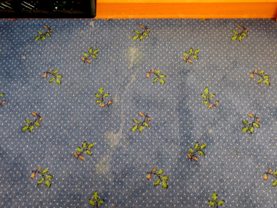 Zustand des Teppichbodens Landhotel Koller