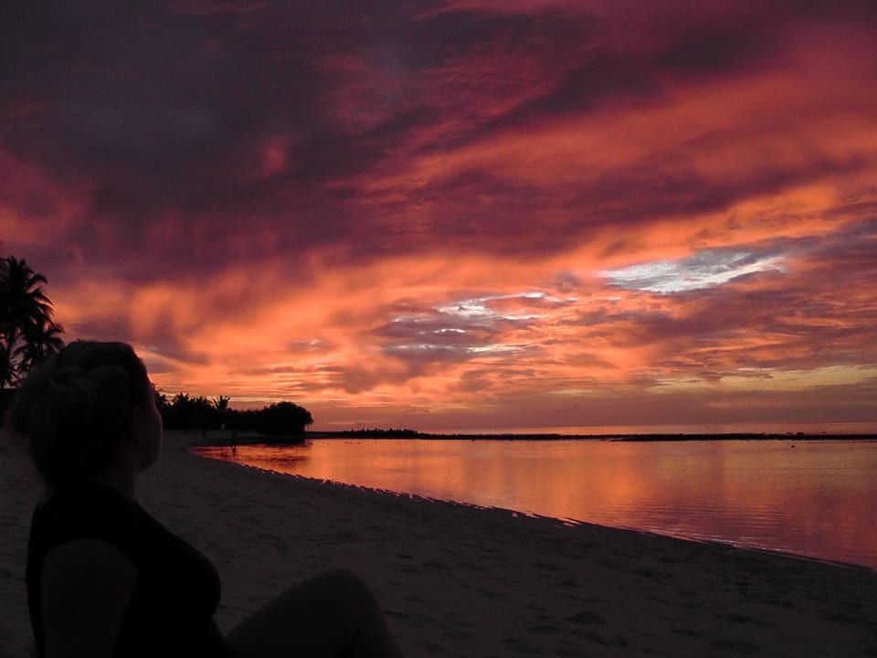 Ein schöner Sonnenuntergang Kuredu Island Resort & Spa