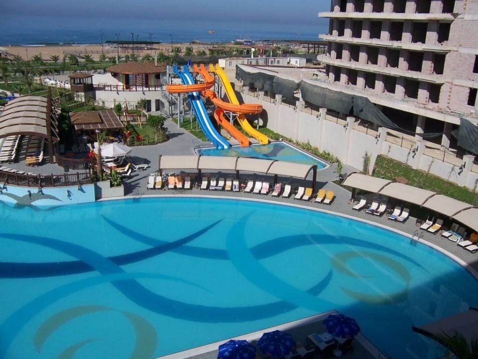 Nochmal Blick auf Pool und Meer Aydinbey Kings Palace & Spa