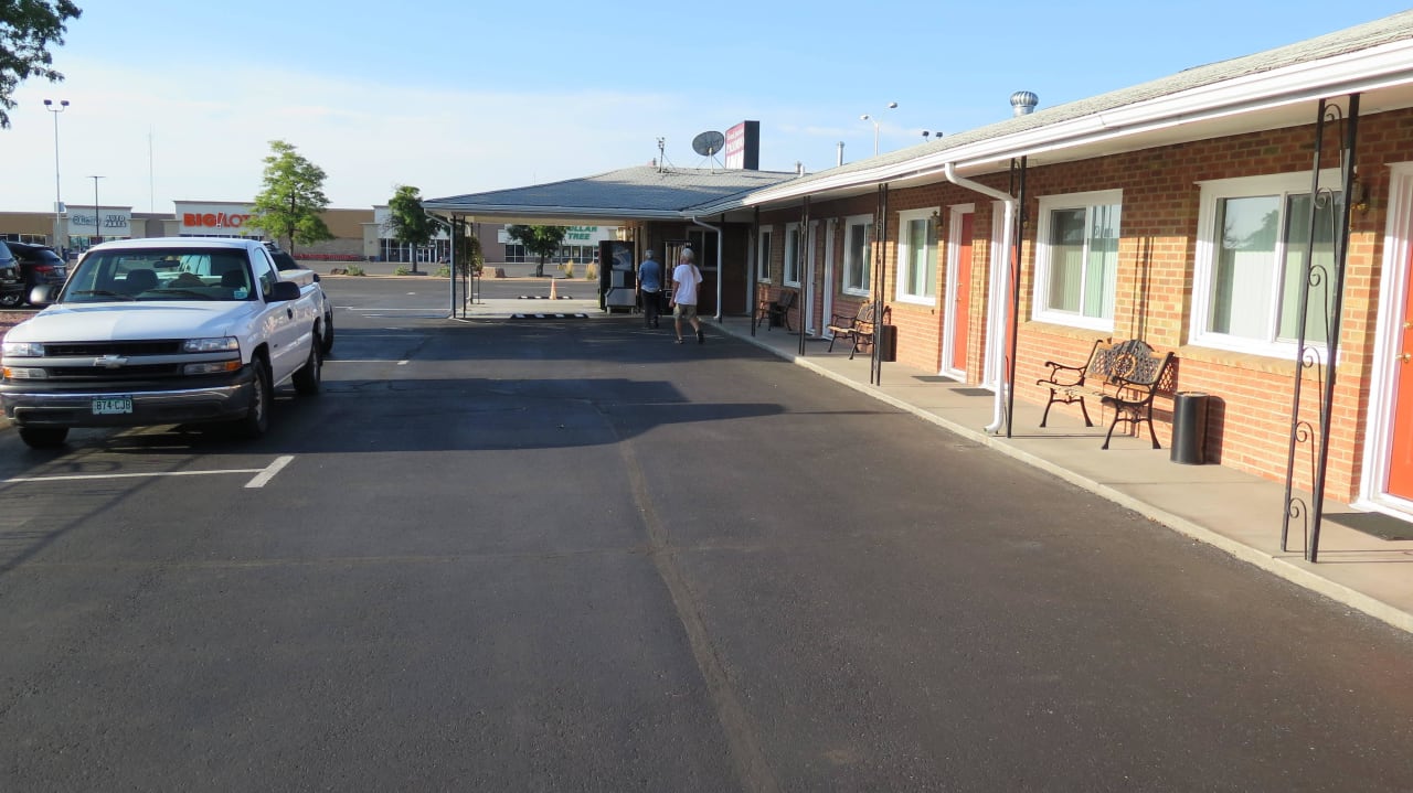 Blick zur Straße Motel El Palomino