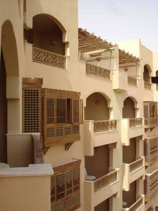 Blick von Balkon zu den anderen Balkonen Continental Hotel Hurghada