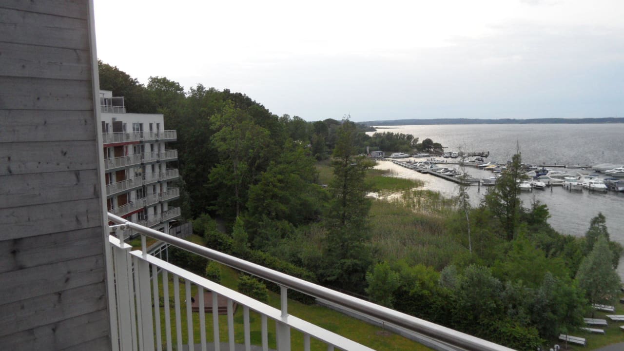 Seeblick vom Balkon Seehotel Fleesensee