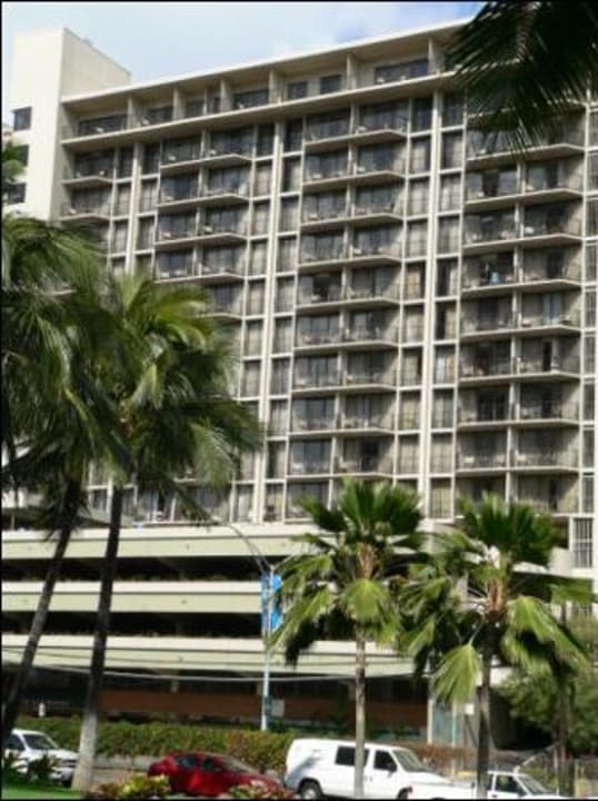 Sicht vom Hilton Hotel Aqua Palms at Waikiki