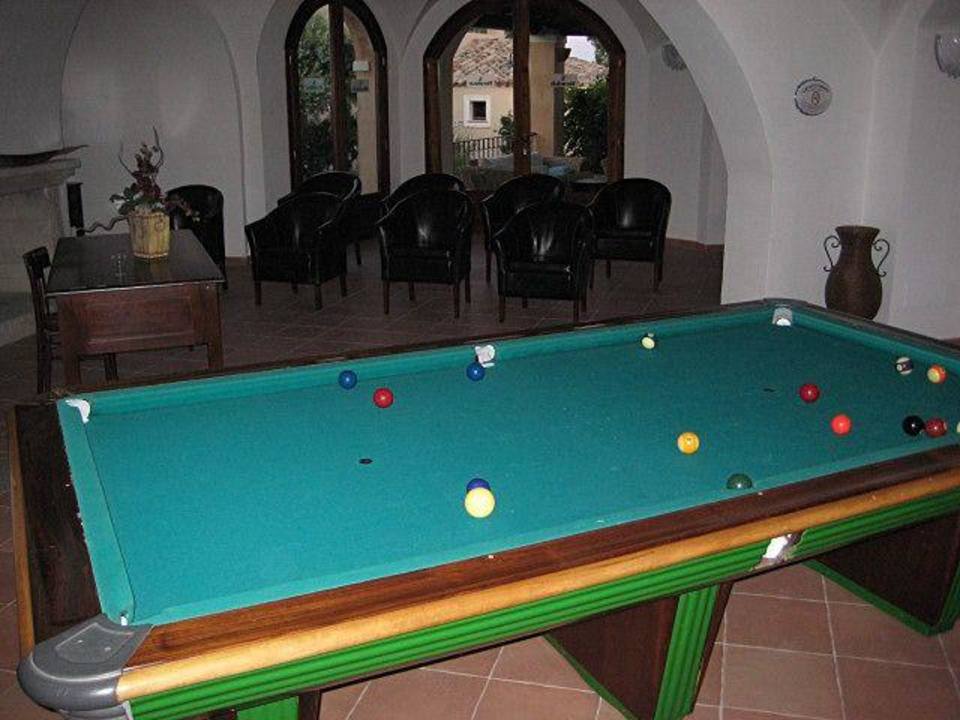 La sala biliardo Hotel Eos Village
