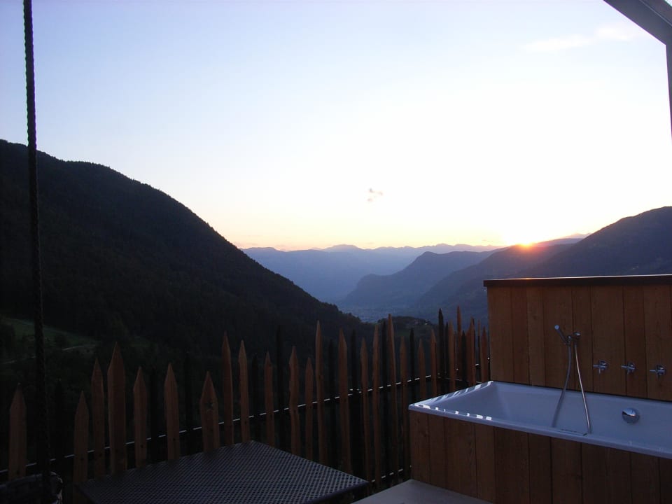 Sternguckausblick am Abend Sonnleiten Dolomiten Residence