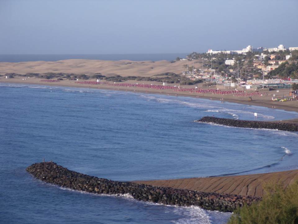 Blick Richtung Dünen von Maspalomas Hotel Europalace