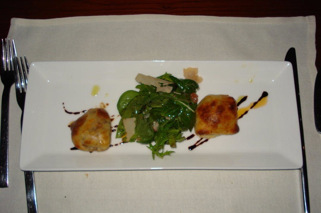 Vorspeise im Restaurant Breeze Radisson Blu Resort Fujairah