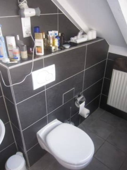 Bad: ungünstig platzierte Ablage Hotel Alt Speyer