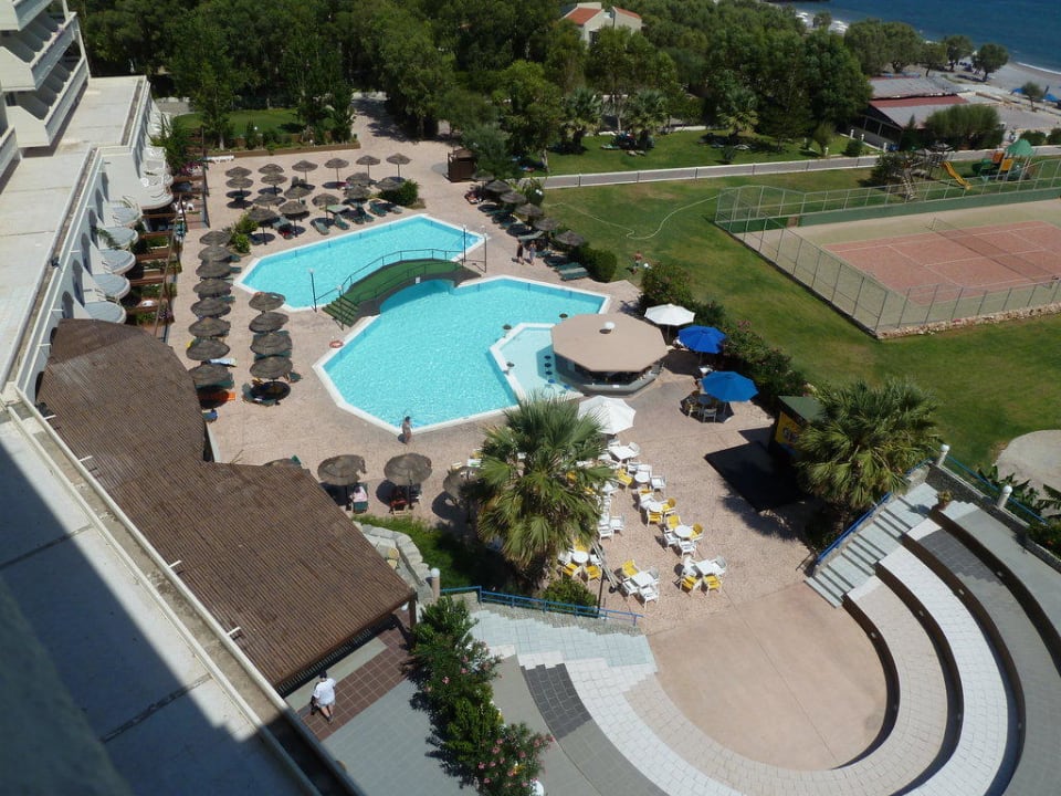 Výhled z pokoje Olympos Beach Hotel