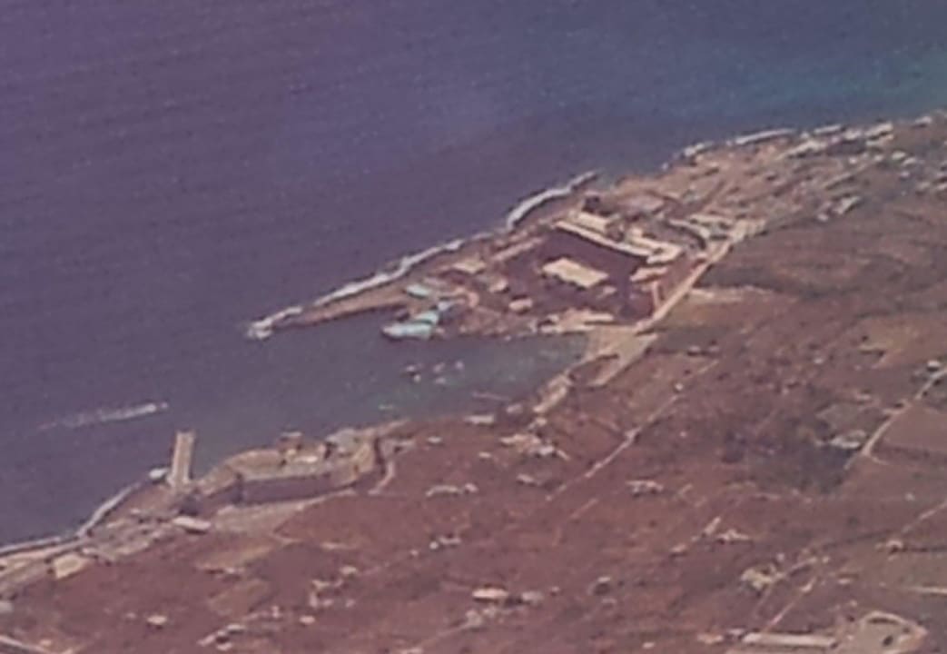 Luftbild aus dem Flieger auf die Anlage Riviera Spa Resort - Adults Only