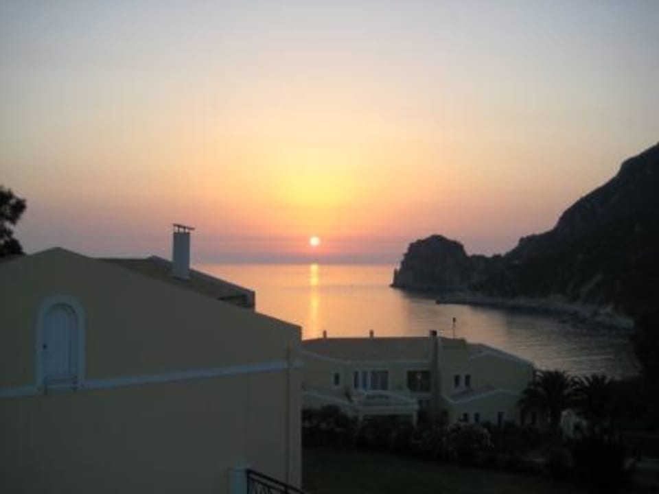 Aussicht vom Balkon Hotel Philoxenia