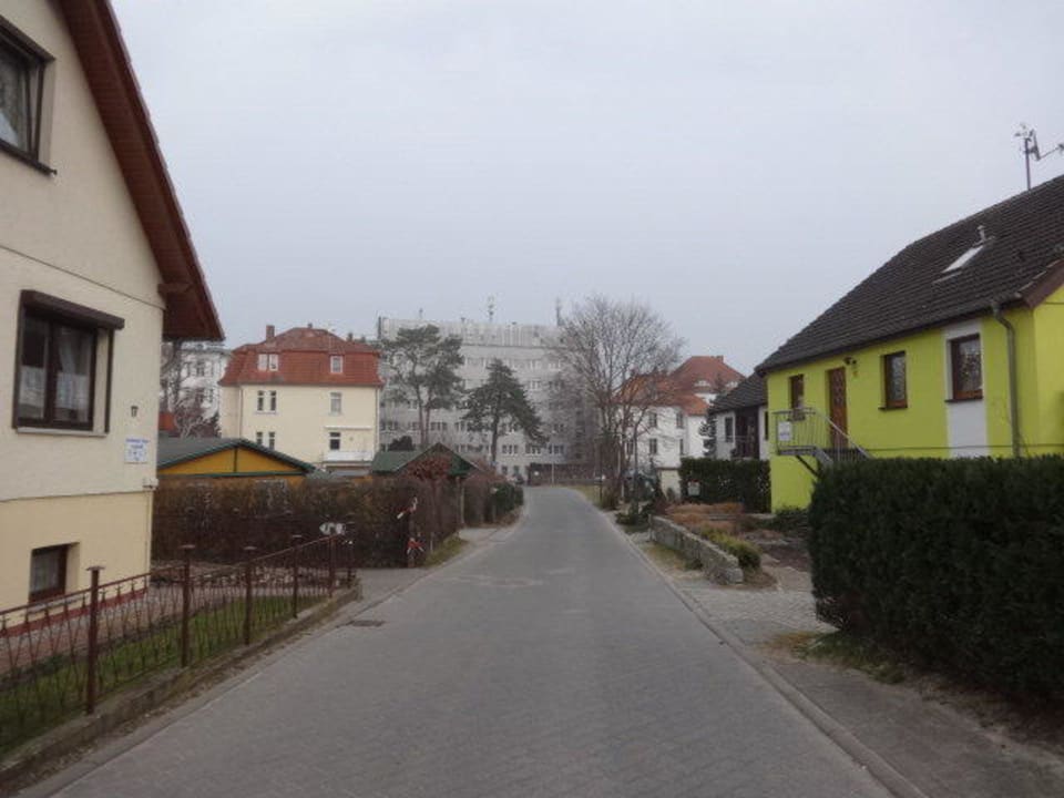 Landseite Richtung Hotel Strandhotel Ahlbeck