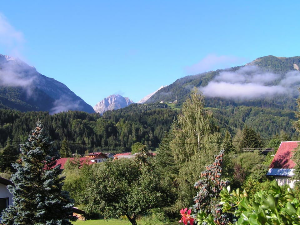 Ausblick vom Balkon Pension Leyrer