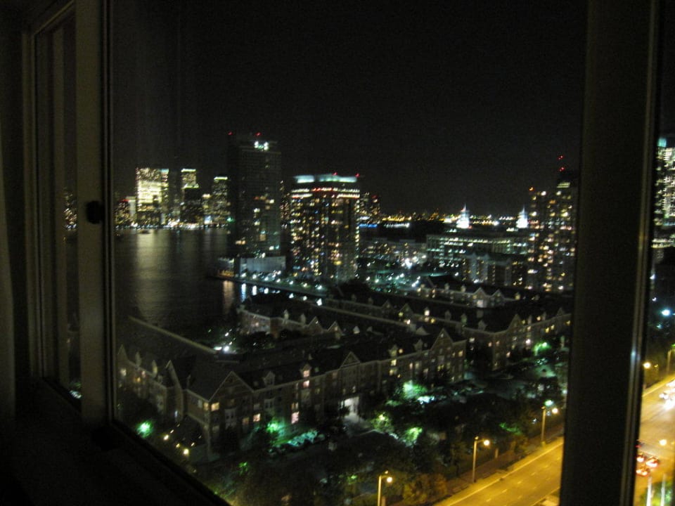 Ausblick aus unserem Zimmer auf Manhattan Hotel The Westin Jersey City Newport