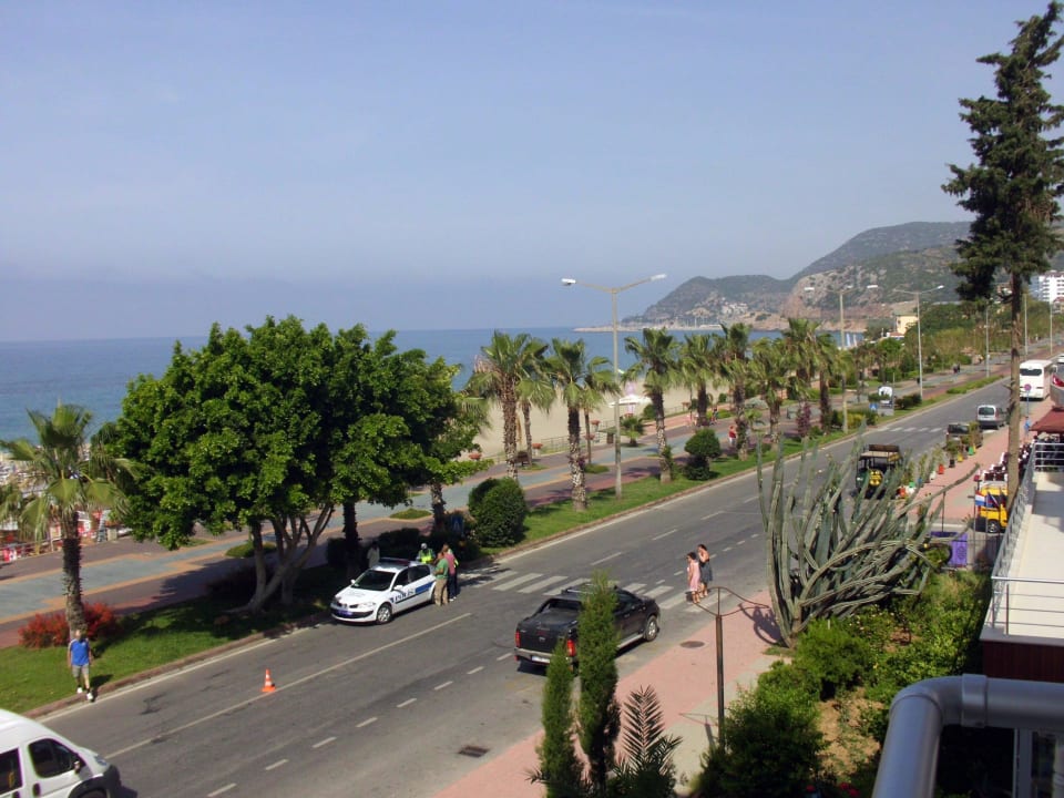 Blick vom Balkon Kleopatra Celine Hotel