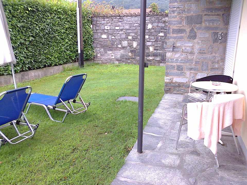 Gartensitzplatz Hotel Albergo Mimosa