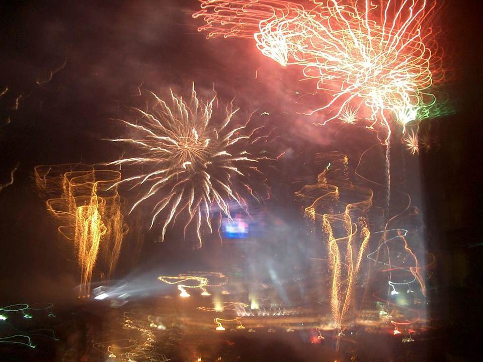Silvesterfeuerwerk am Taksim Hotel InterContinental Istanbul