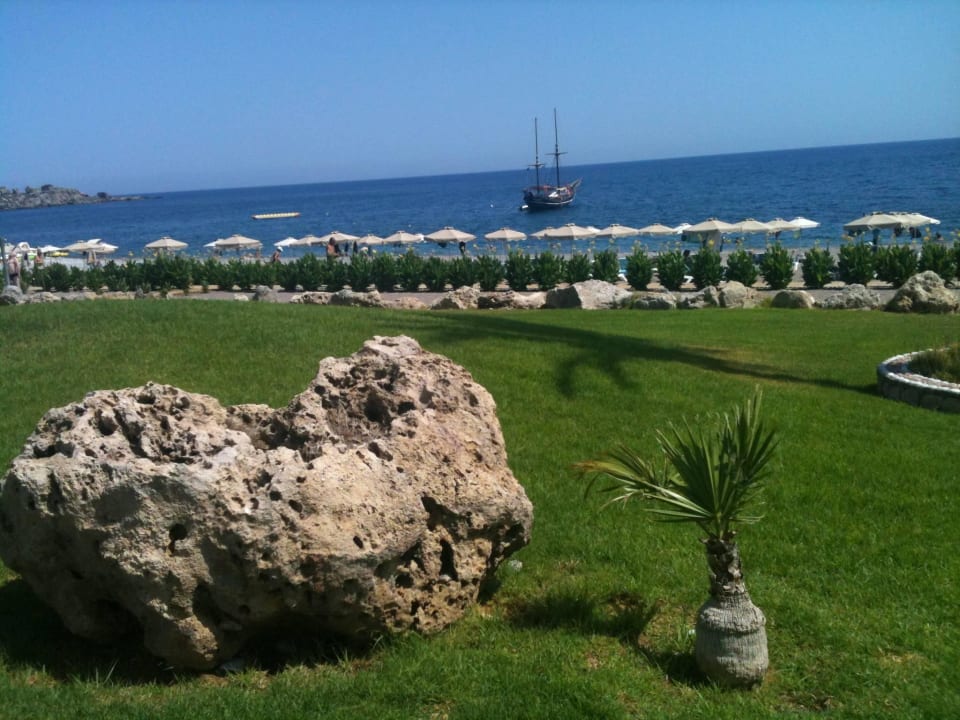 Blick vom Garten zum Meer! Rodos Palladium Leisure & Wellness