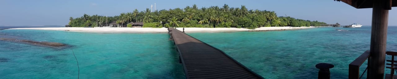 Panoramabild Ankunft NH Collection Maldives Reethi Resort