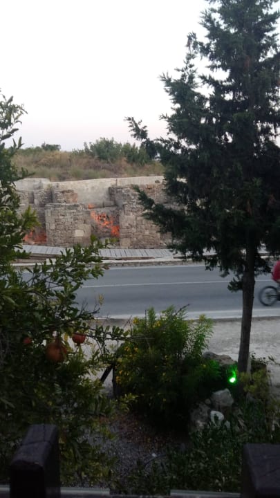 Blick vom Restaurant Leda Beach Hotel