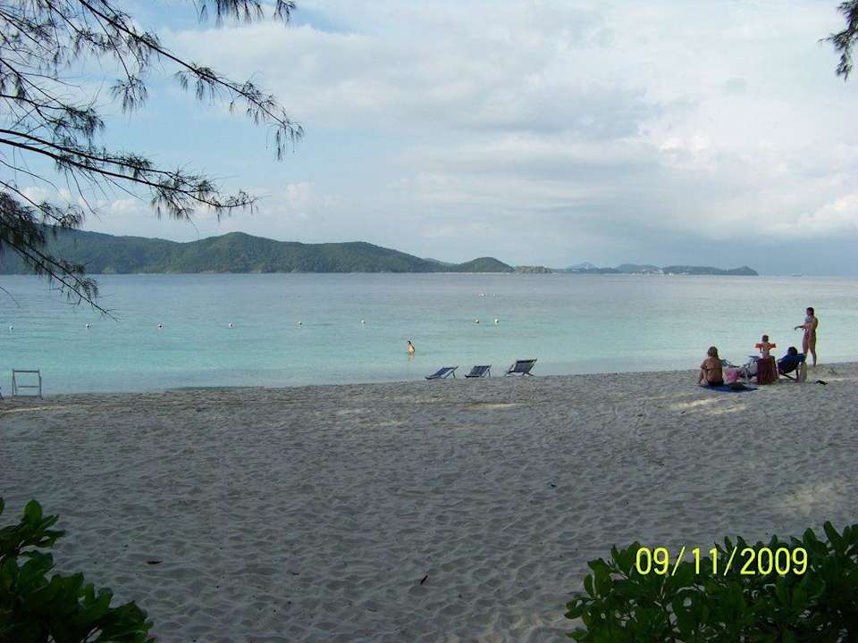 Ausblick vom Beachbungalow Hotel Coral Island Resort