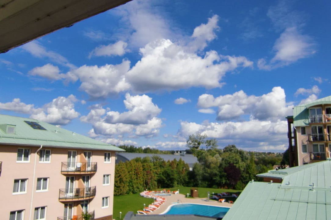 Blick vom Balkon Hotel Europa Fit Superior Hévíz