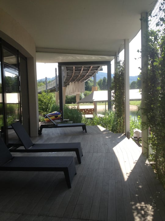 Ein Teil vom Spa-Aussenbereich Das Seepark Wörthersee Resort