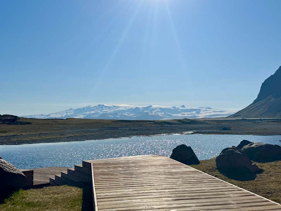 Ausblick Hótel Jökulsárlón - Glacier Lagoon Hotel