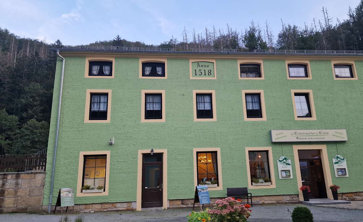 Außenansicht Pension Mittelndorfer Mühle