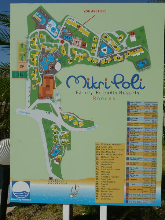 Lageplan Atlantica Mikri Poli Rhodes