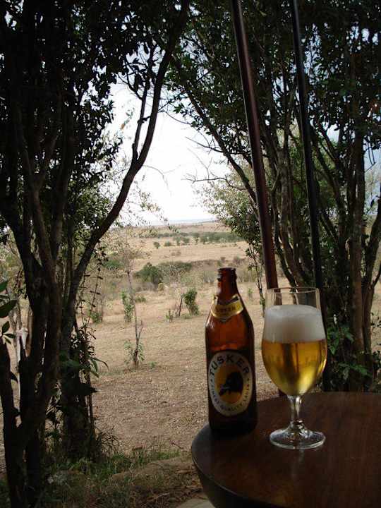 Der Ausblick von der Bar Entim Masai Mara Camp