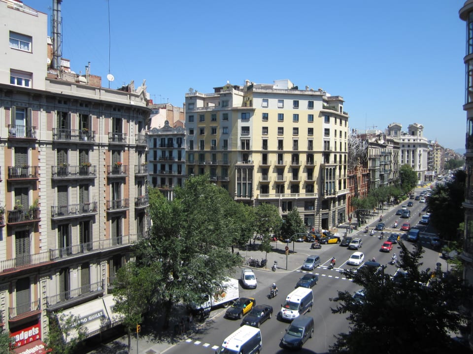 Ausblick vom Zimmer mit kleinem Balkon Hotel HCC Taber