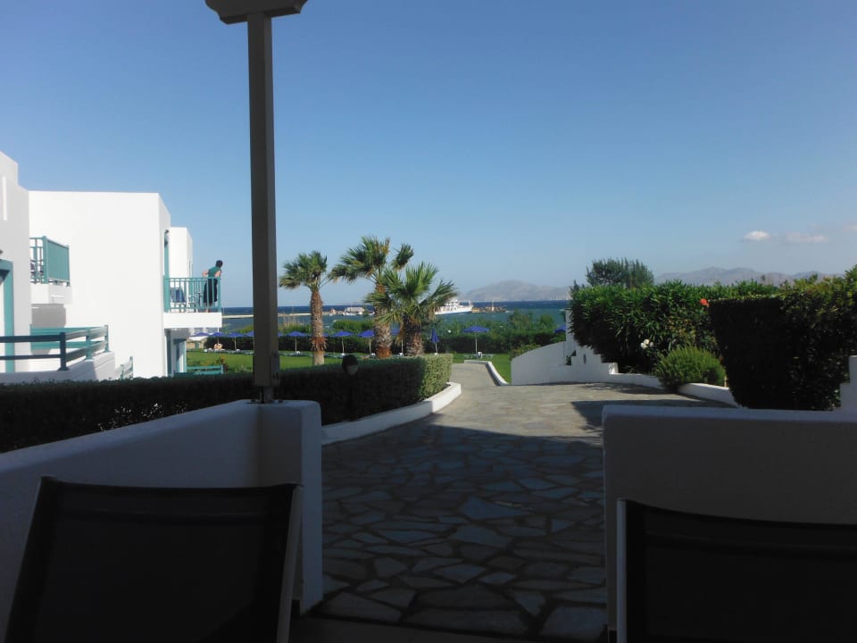 Ausblick von Terrasse Mastichari Bay Hotel
