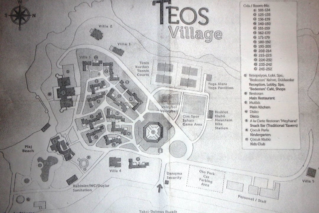 Lageplan Teos Village
