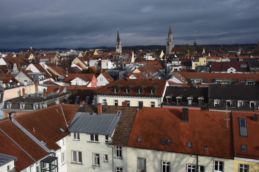 Grandioser Blick von Dachterrasse Hotel Viva Sky