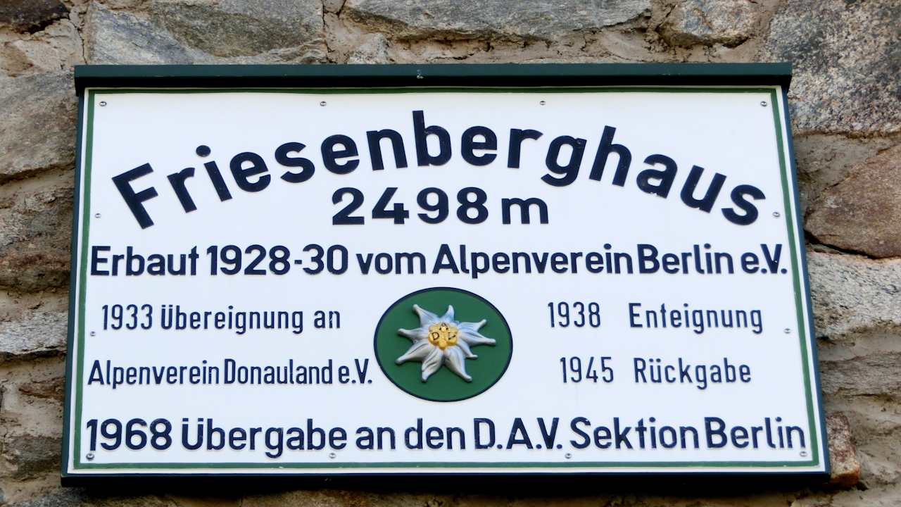 Außenansicht Friesenberghaus
