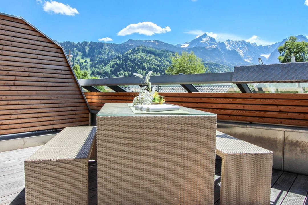 Blick von der Dachterrasse Ferienwohnung Laila