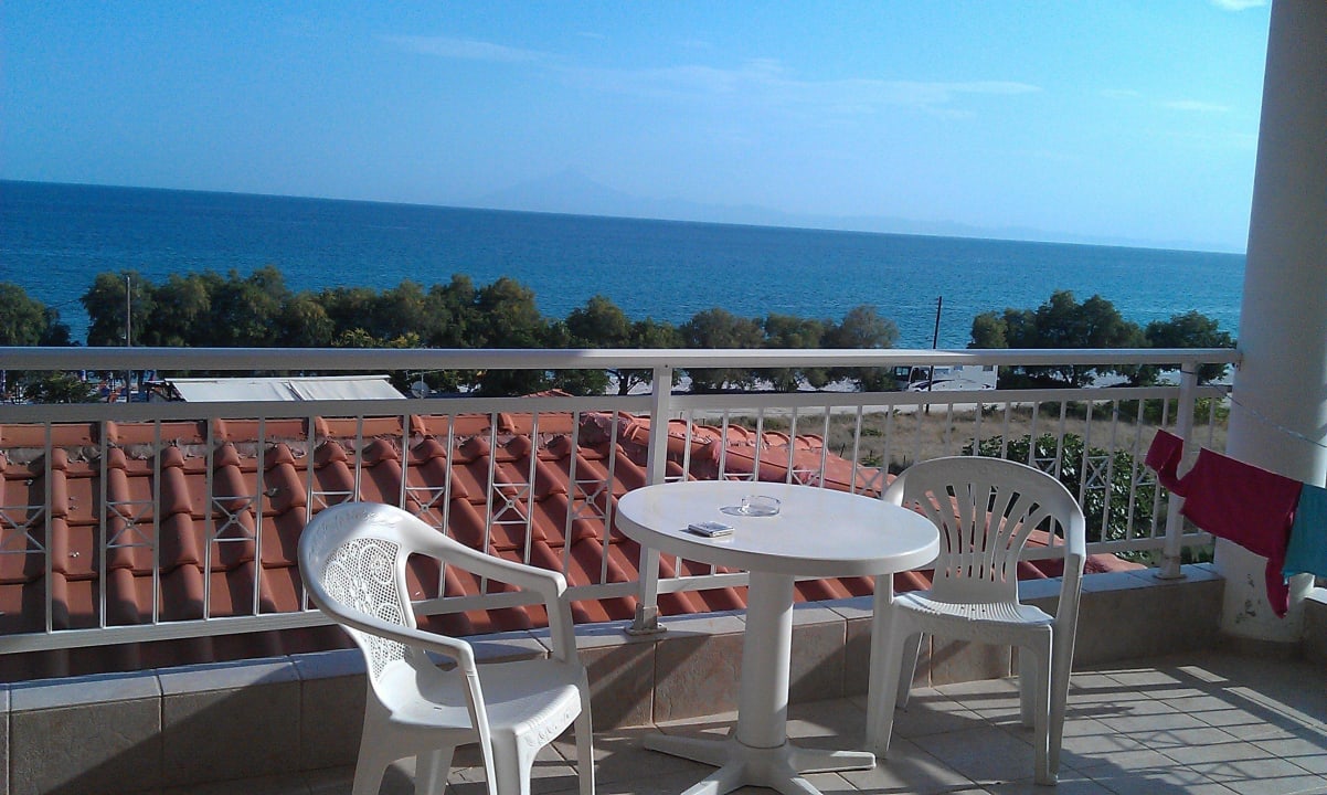 Blick von unserem Zimmer... Thassos Hotel Grand Brach