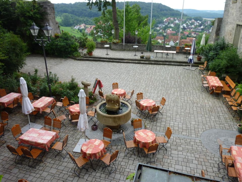 Biergarten Hotel Burg Colmberg
