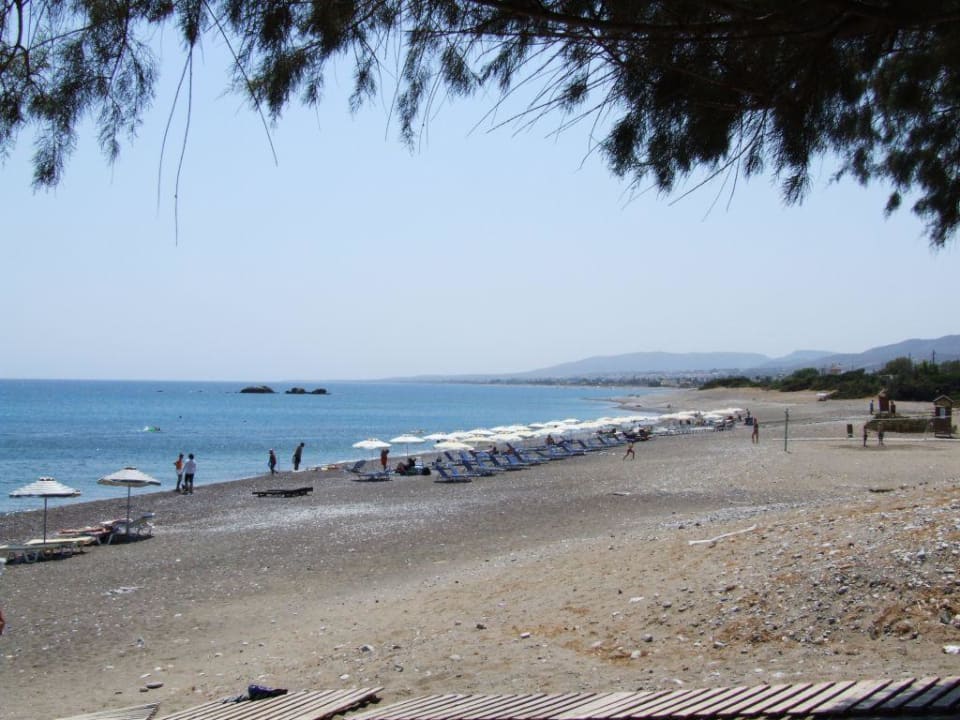 Blick auf's Meer von der Strandkneipe La Strada Ekaterini Hotel