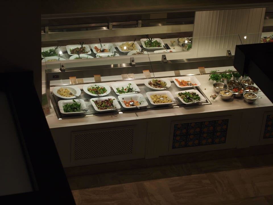 Teil des Buffets - von oben Hipotels Playa la Barrosa