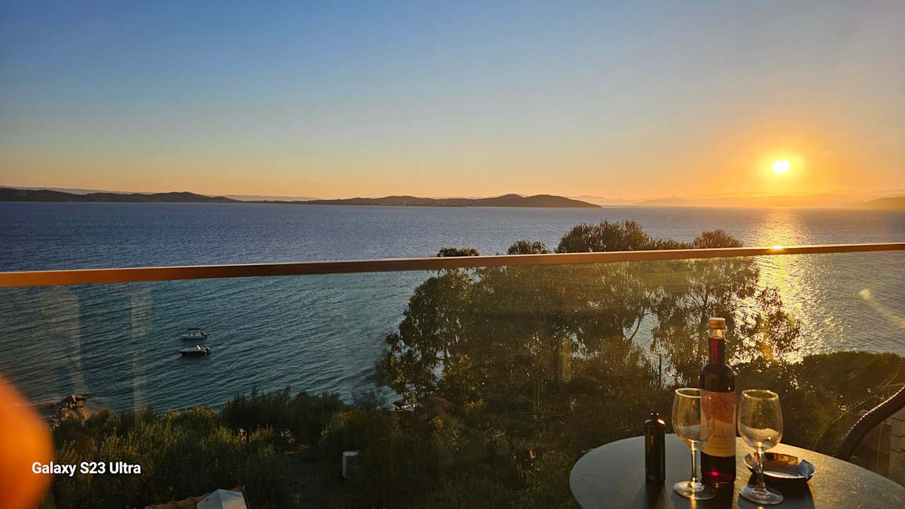 Ausblick Akrathos Beach Hotel